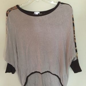 Dolman Animal Print Sweater